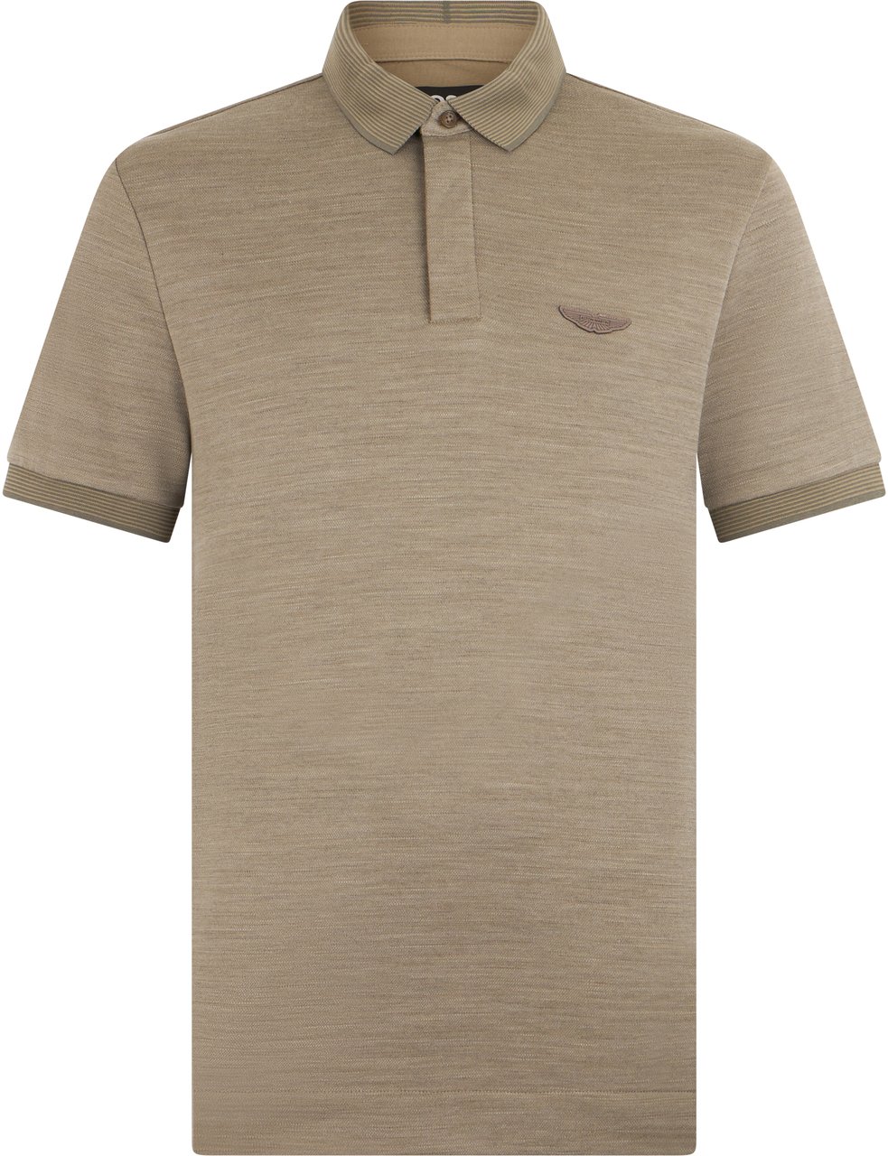 Boss Cotton and wool blend polo Beige