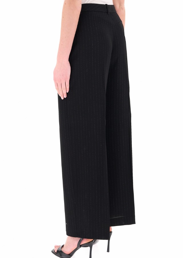 Boss Black Tiana4 Wide Leg Trousers Zwart