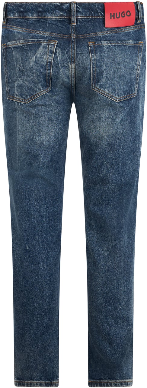 Boss Slim jeans in elastic denim Blauw
