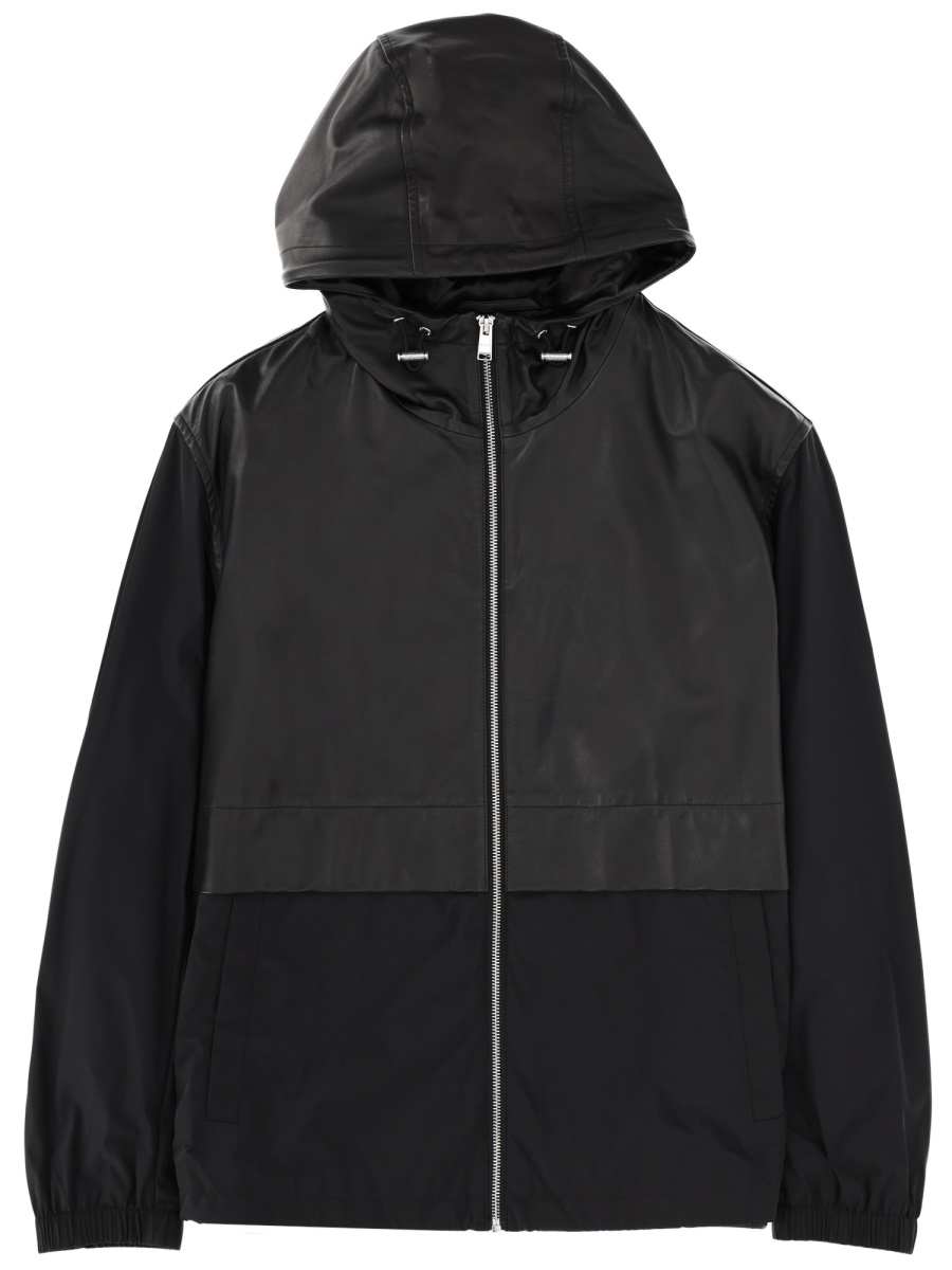 Boss Lyocell Smooth Matte Textured Jacket Zwart