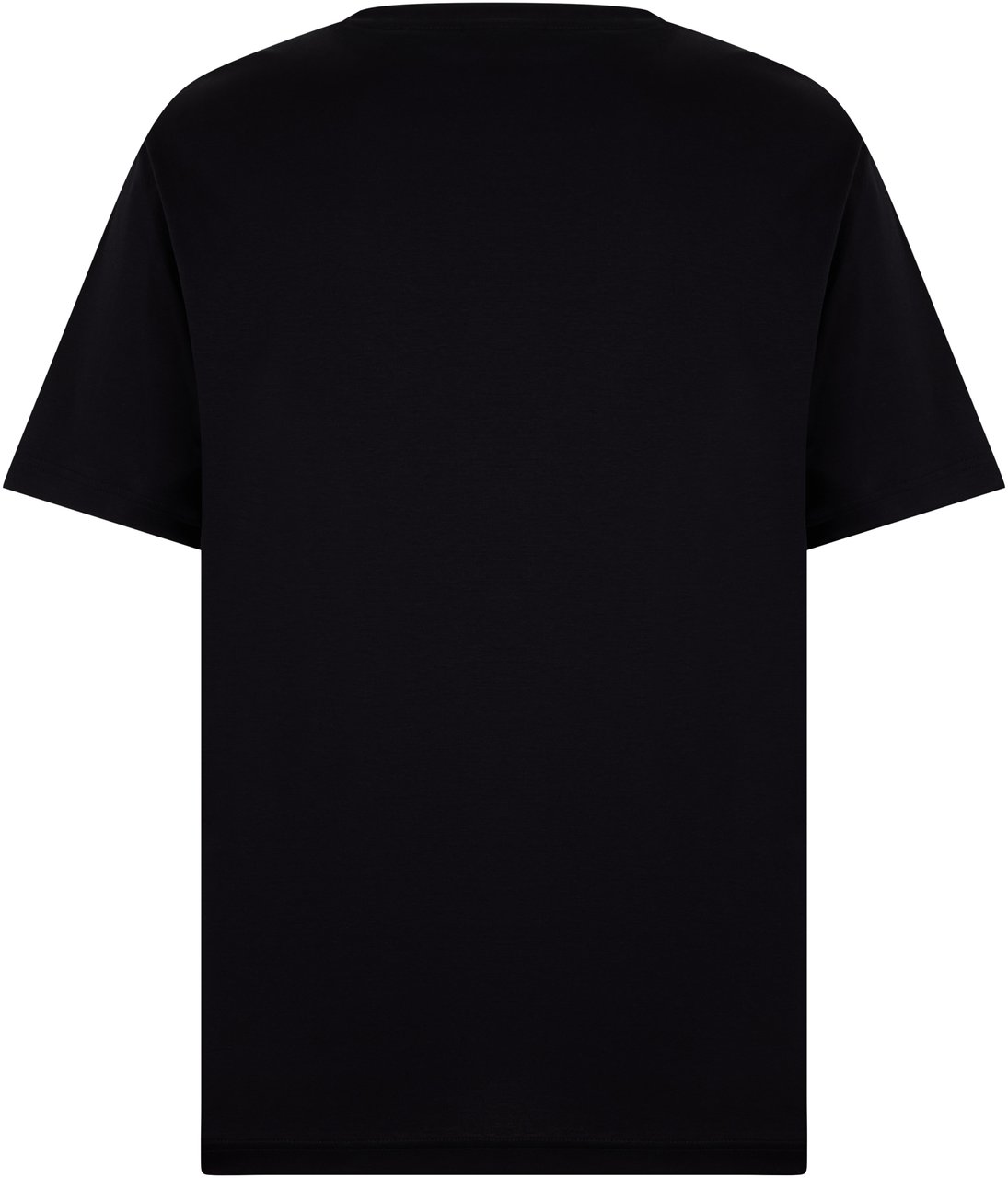 Boss Cotton T-shirt with print Zwart