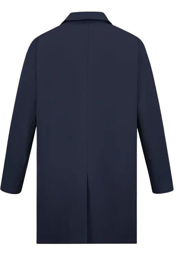 Boss Blue Roll Collar Jacket Blauw