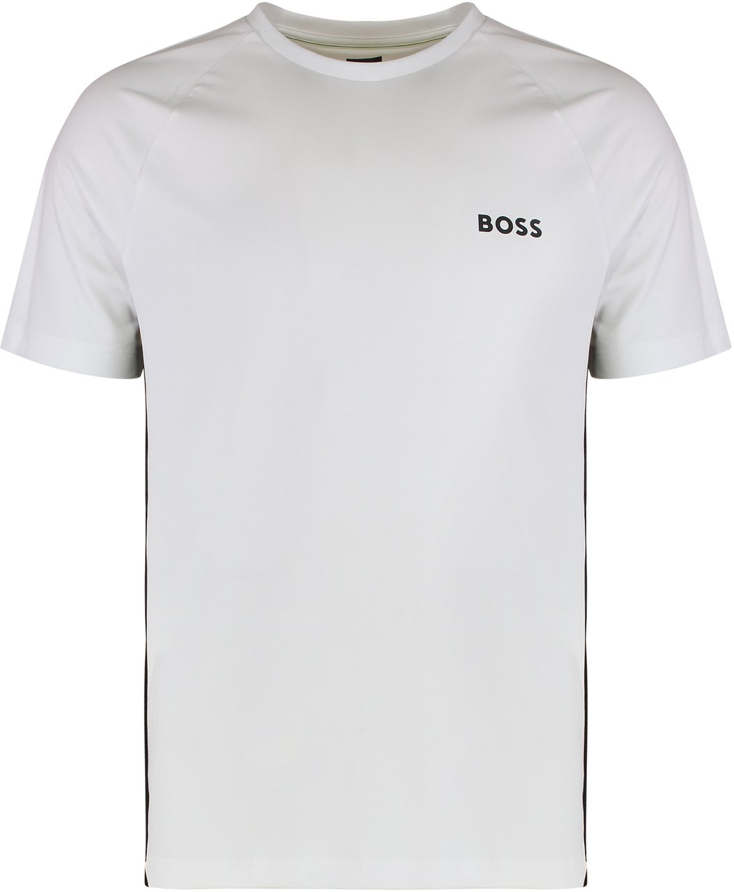 Boss Slim fit T-shirt in nylon Wit