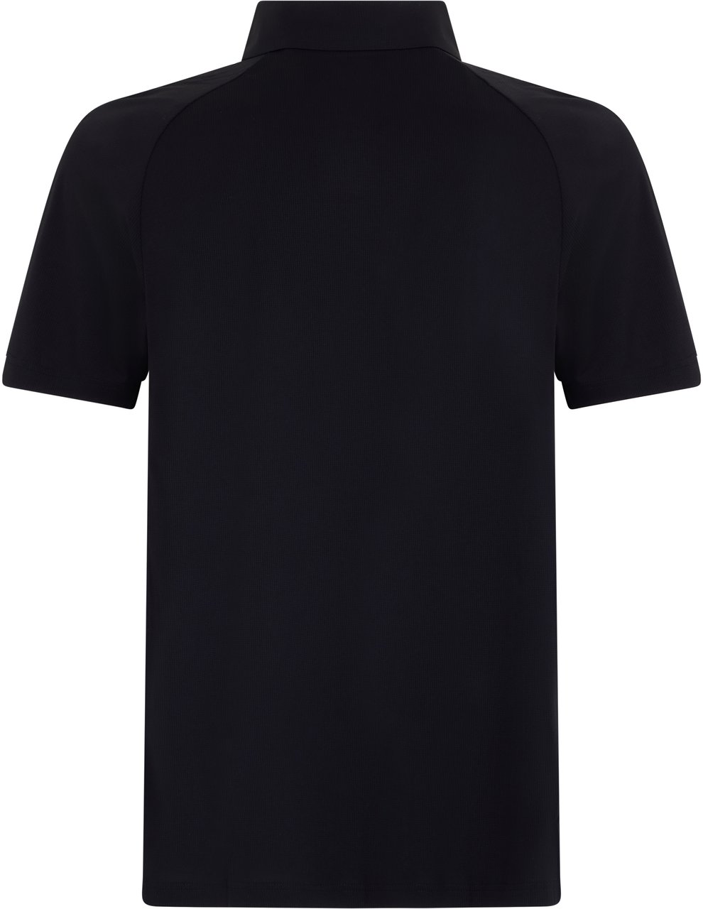 Boss Cotton polo with short sleeves Zwart