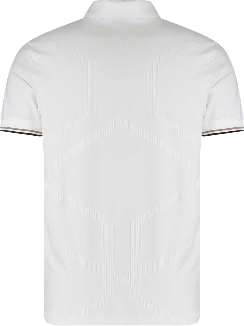 Boss Slim fit polo in technical fabric Wit