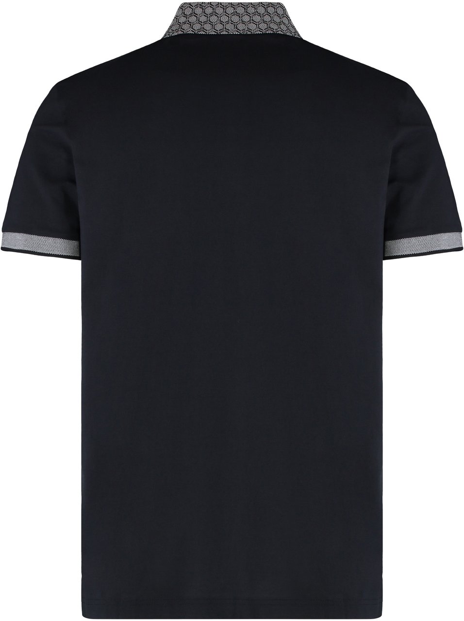 Boss Polo Paddy in elastic cotton Zwart