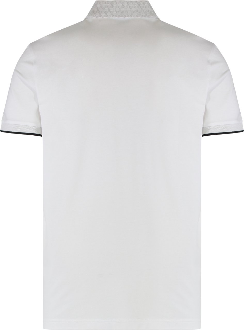 Boss Polo Paddy in elastic cotton Wit