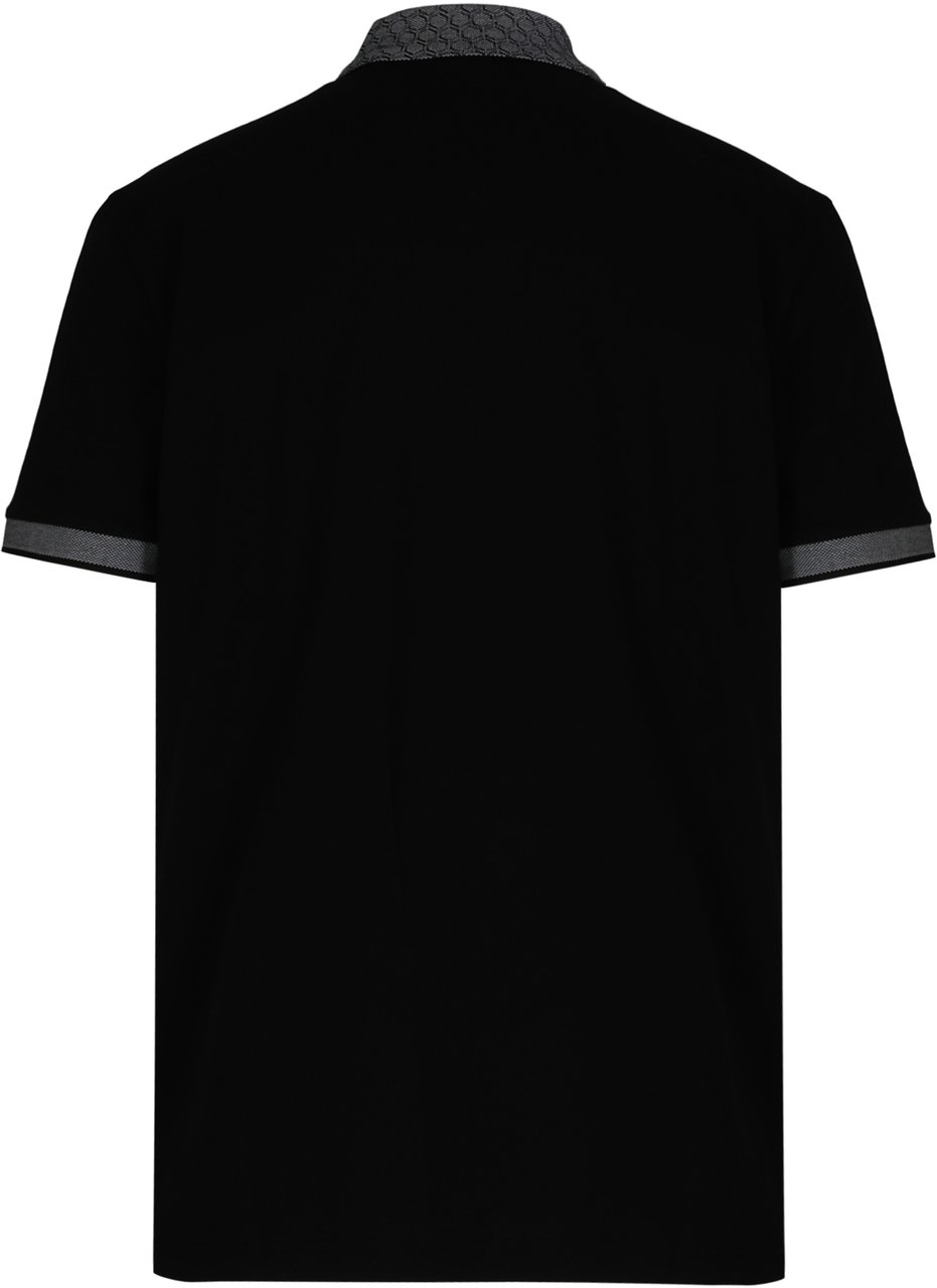 Boss Polo in pique cotton Zwart