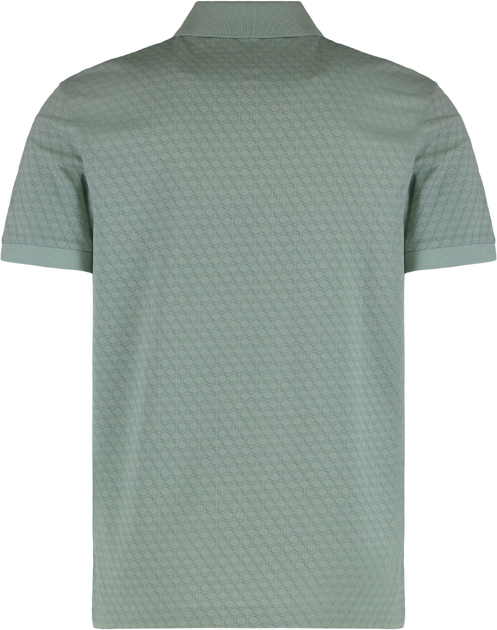 Boss Pique cotton polo Groen