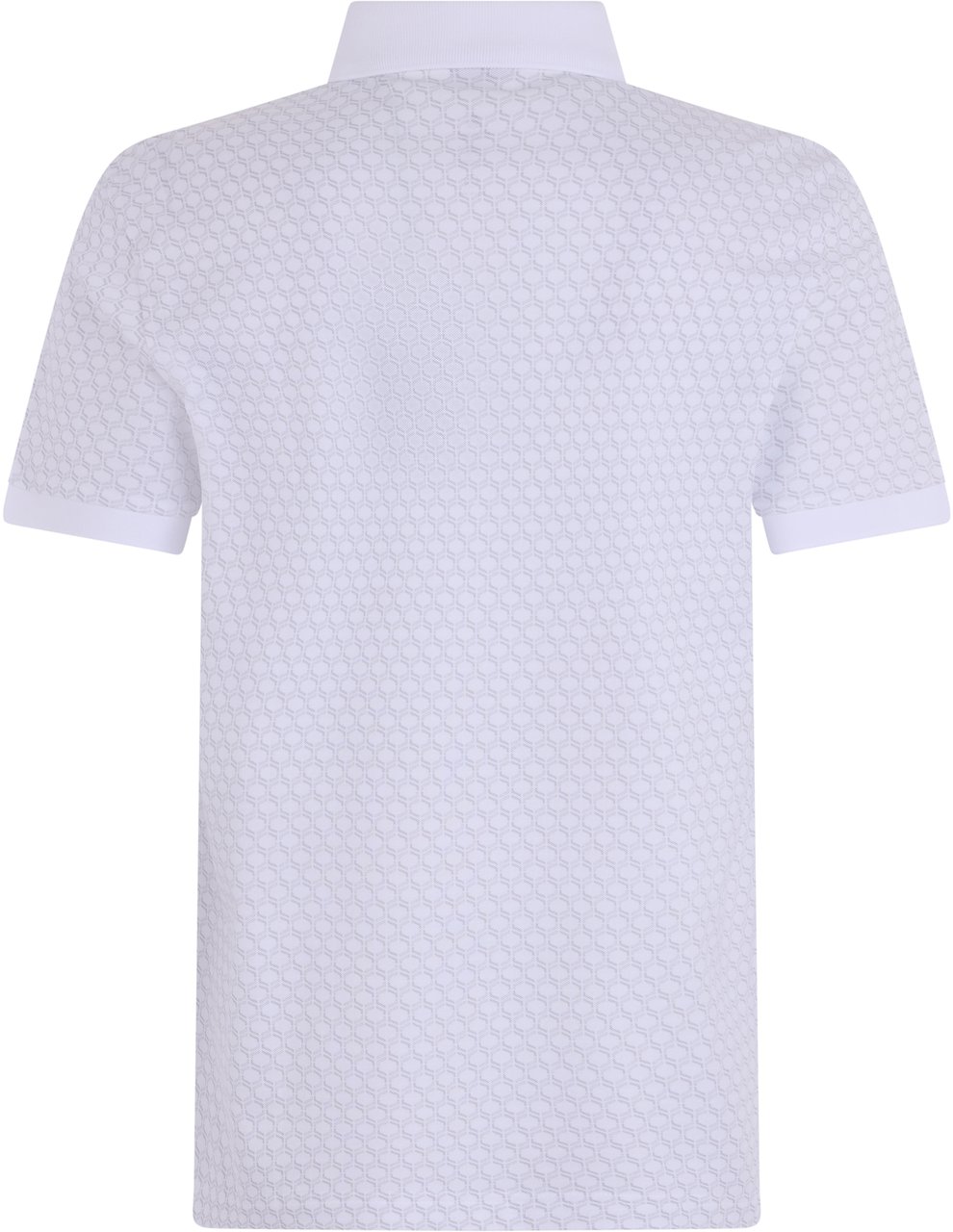 Boss Cotton polo with pattern Wit