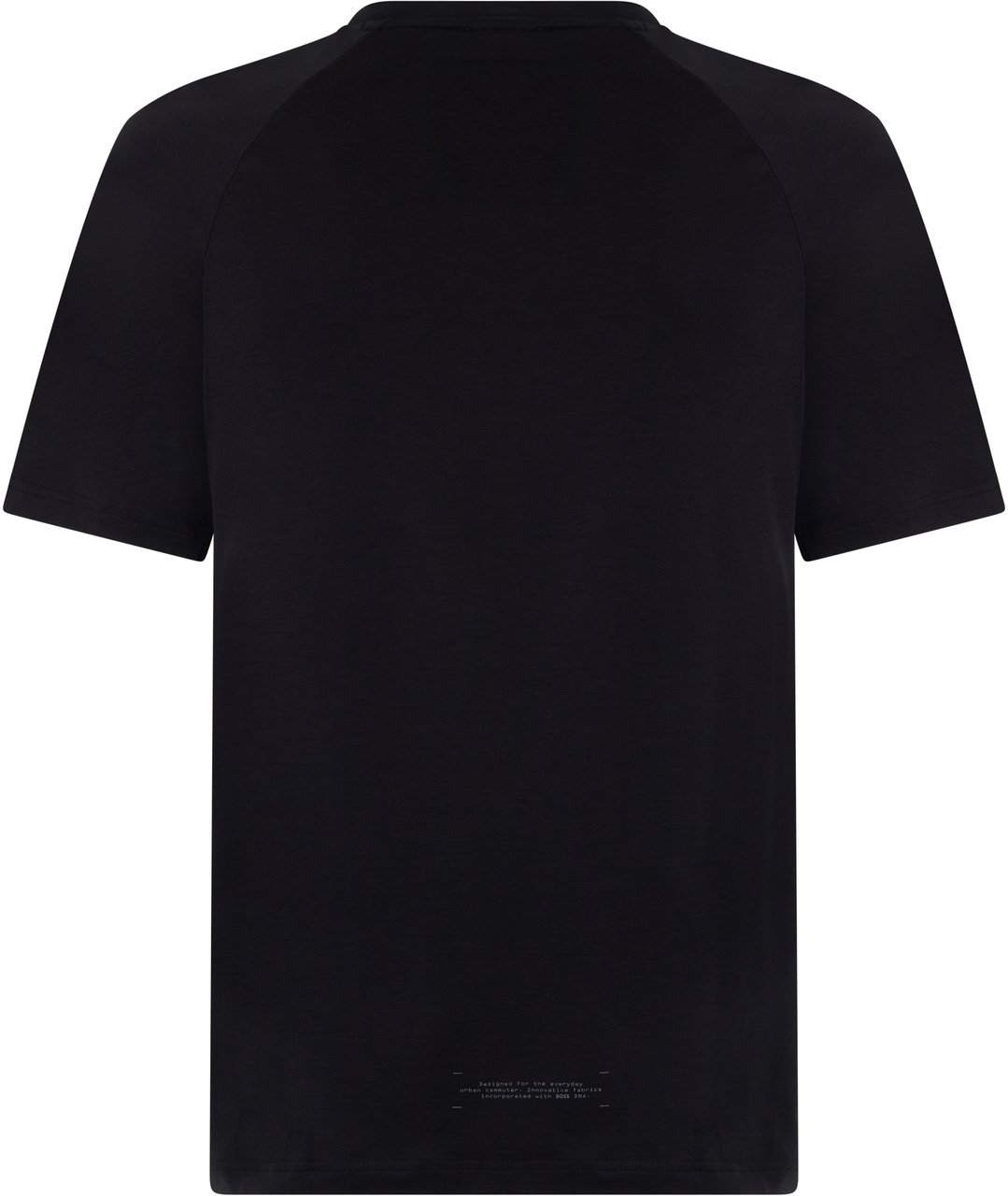 Boss Cotton jersey T-shirt Zwart