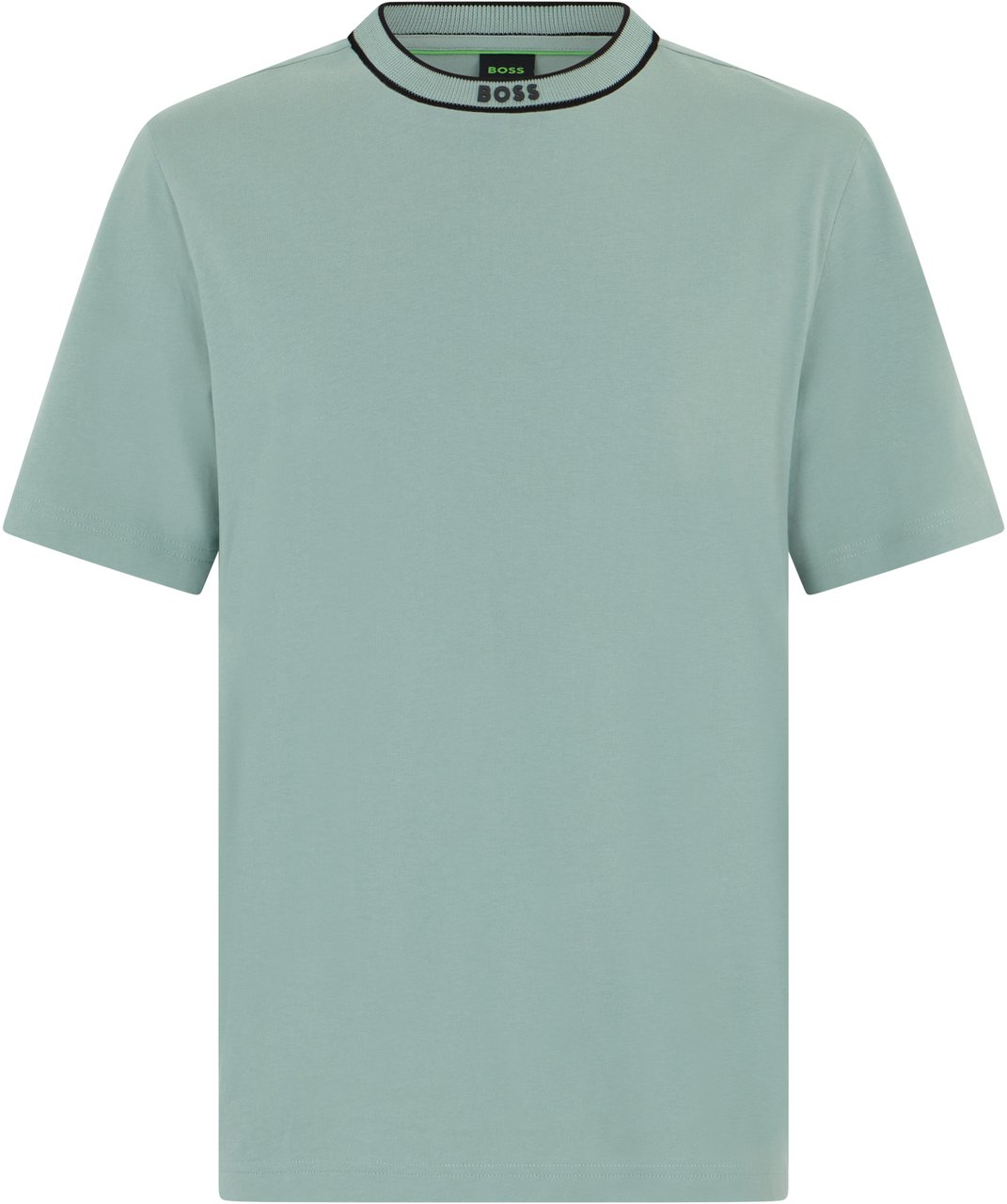 Boss Pastel green T-shirt in soft cotton Groen