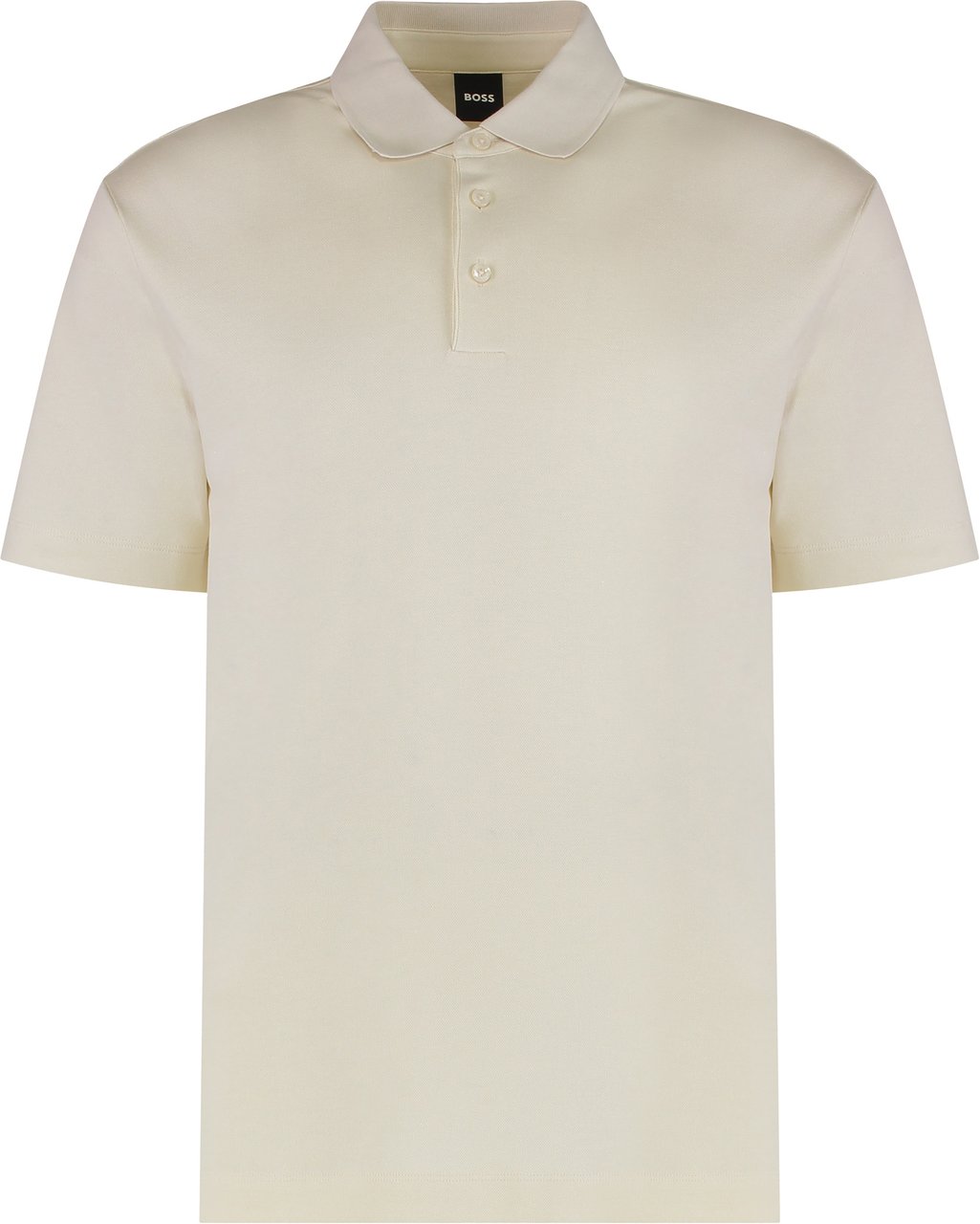 Boss Cotton blend polo Neutraal