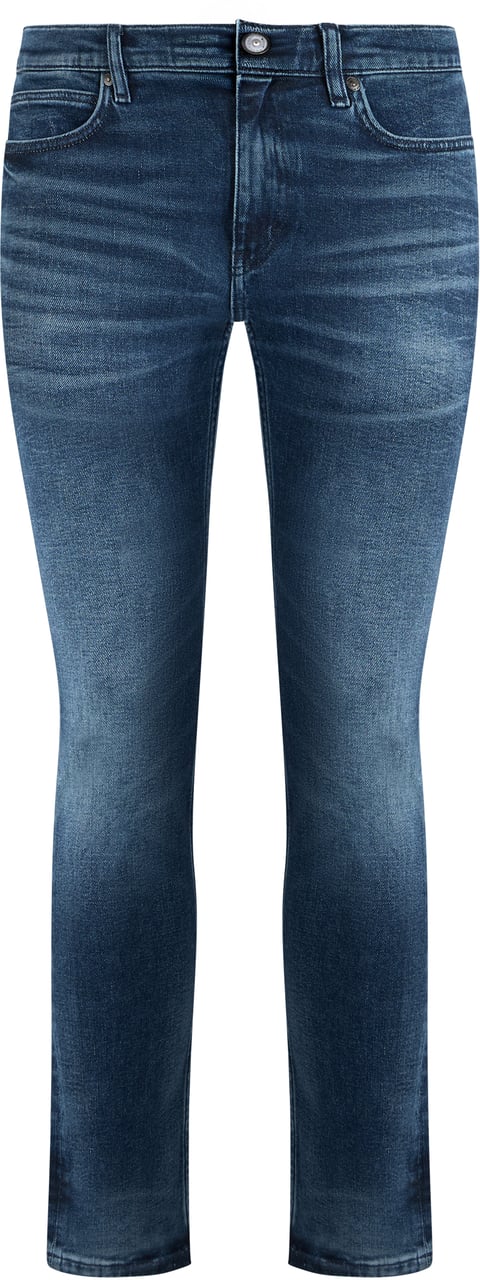 Boss Skinny fit jeans in elastic cotton Blauw