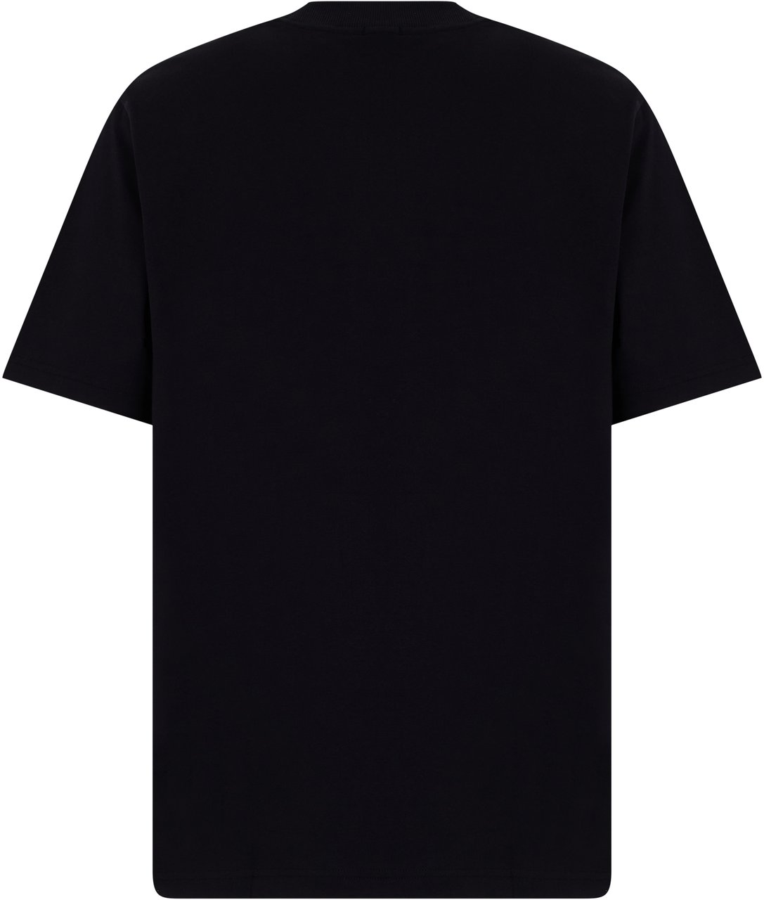 Boss Cotton t-shirt with short sleeves Zwart