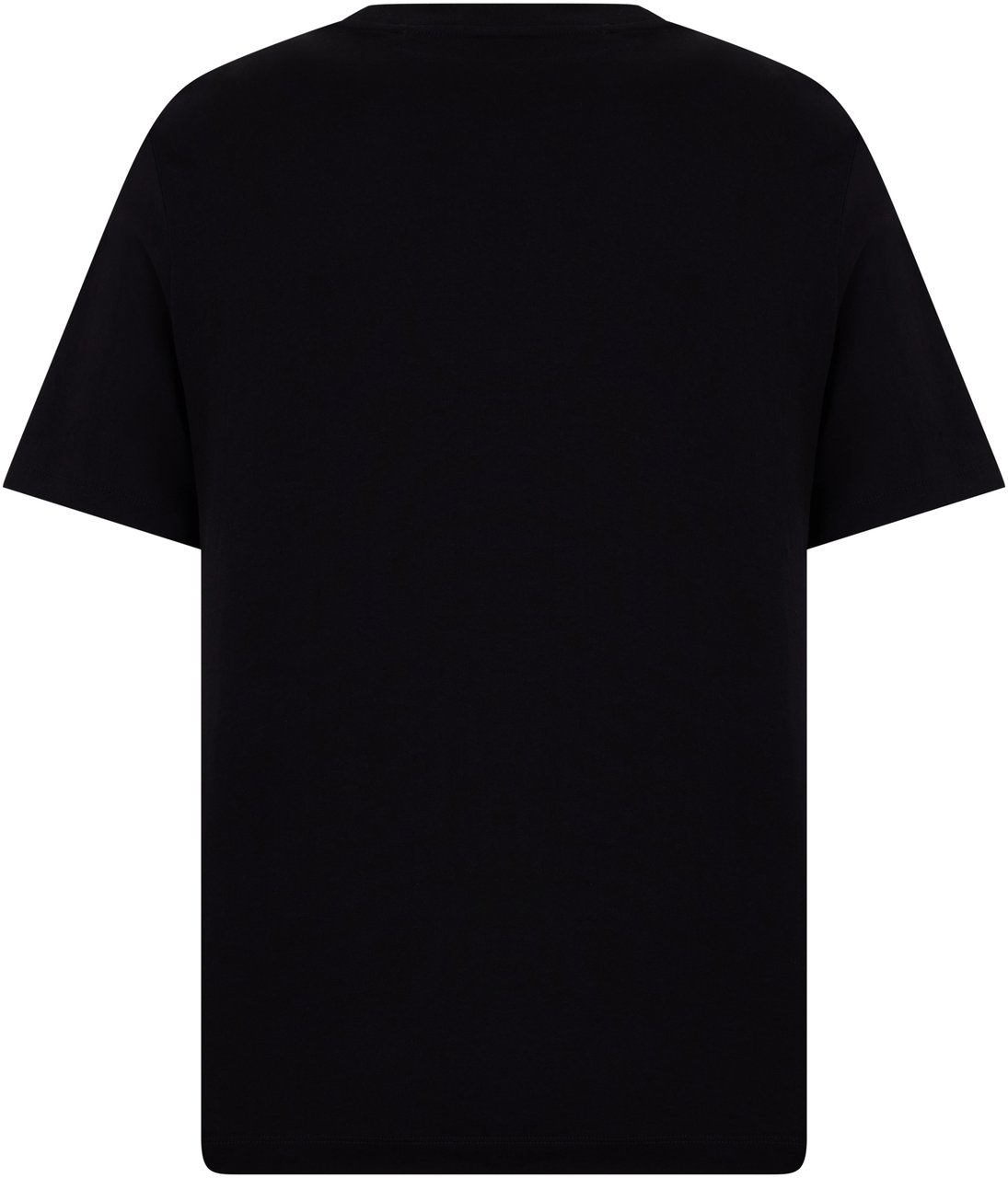 Boss Cotton t-shirt with print Zwart