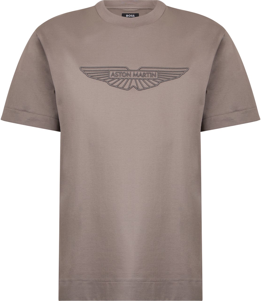 Boss Cotton T-shirt with embroidery Bruin