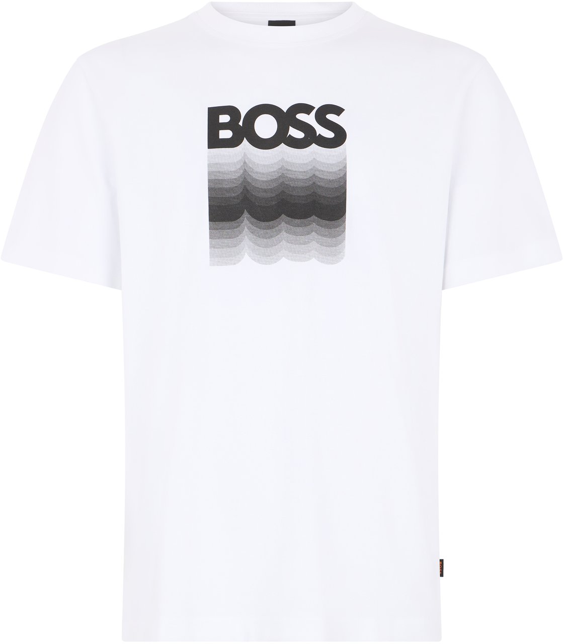 Boss Cotton T-shirt with print Wit