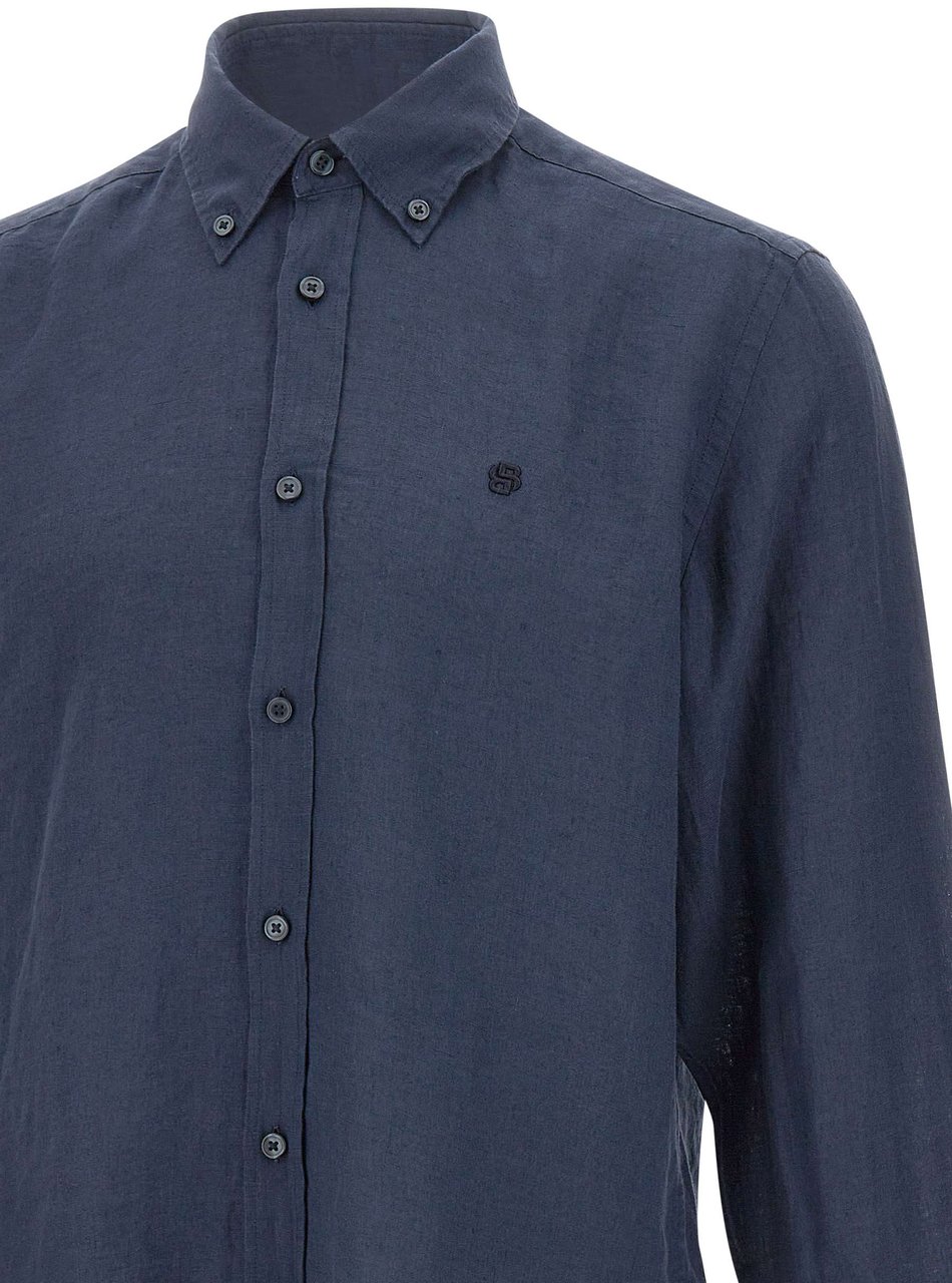 Boss Shirts Blue Navy