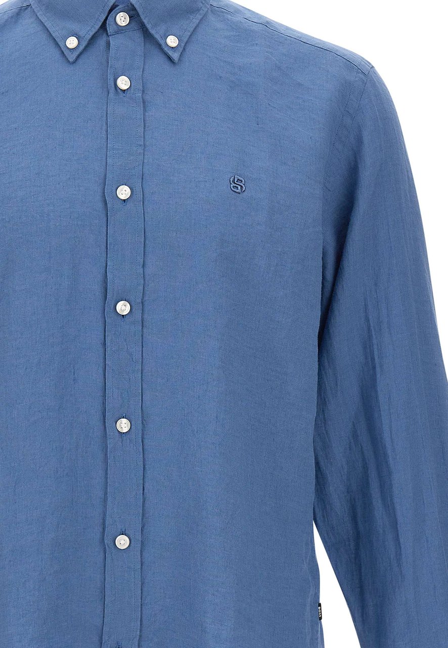 Boss Shirts Blue Blauw
