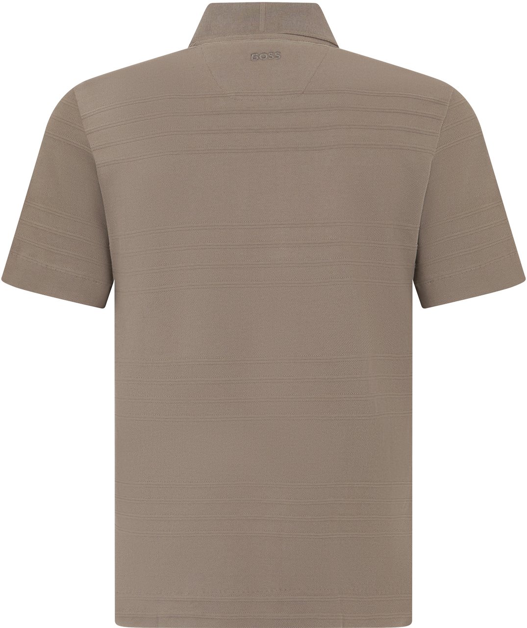 Boss Short sleeve cotton polo Bruin