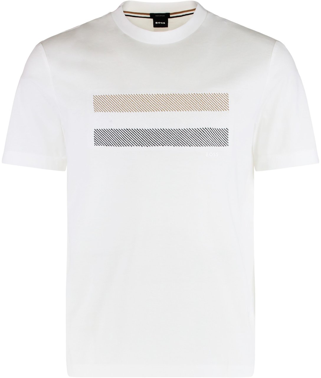 Boss Crew neck T-shirt in cotton Wit