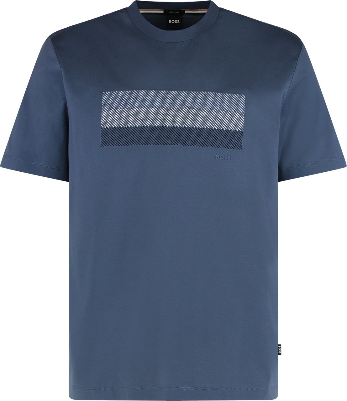 Boss Crew neck T-shirt in cotton Blauw