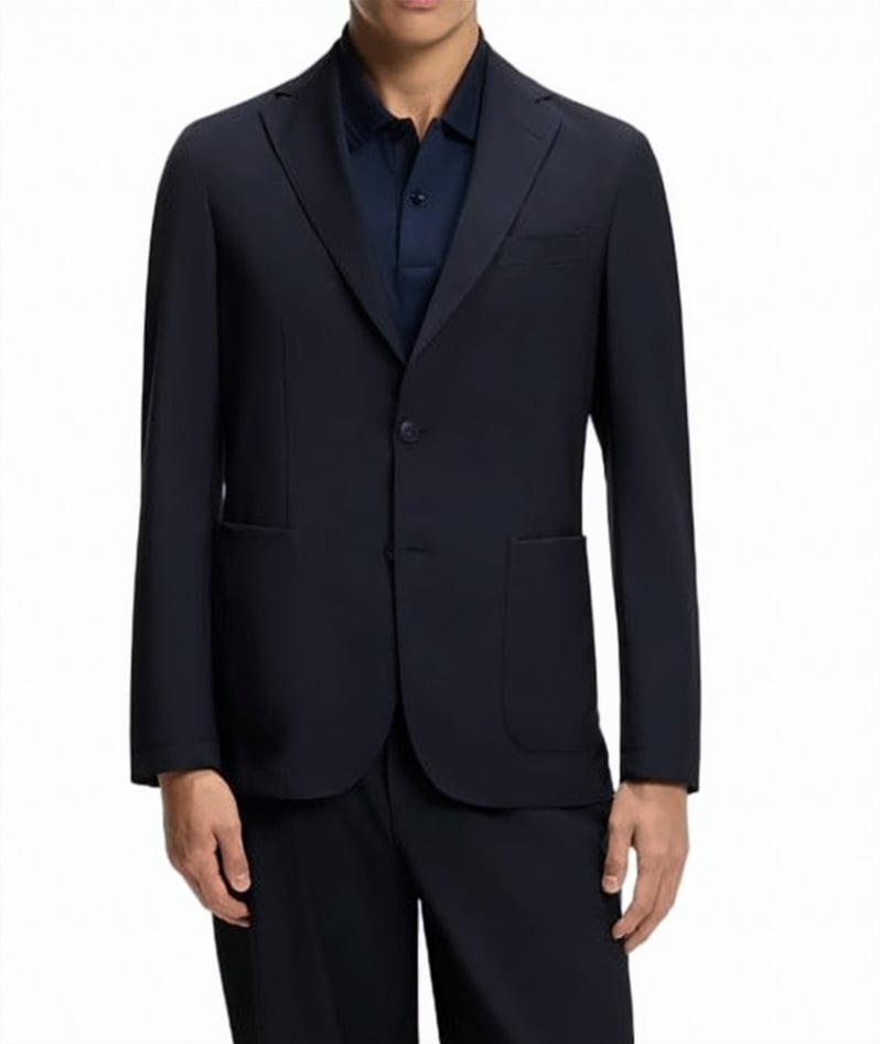 Boss P Hanry Notch Lapel Jacket Zwart