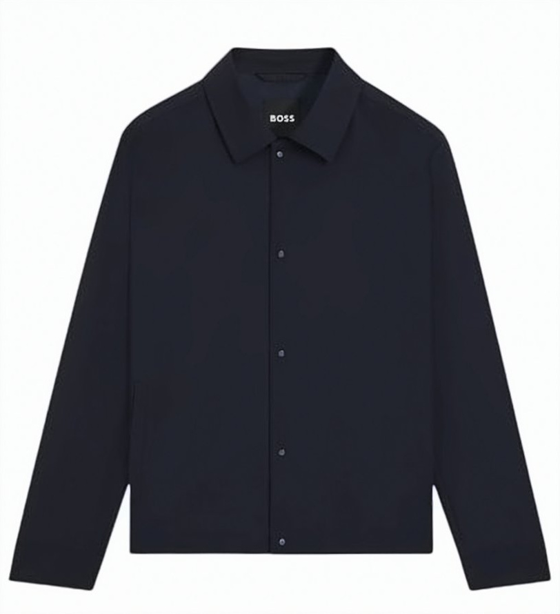 Boss P Carper Snap Closure Jacket Zwart