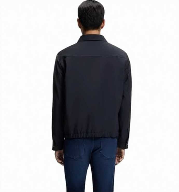 Boss P Carper Snap Closure Jacket Zwart