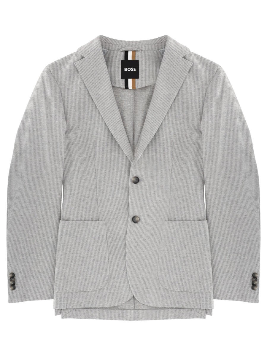 Boss Light Grey Hanry Patch Jacket Wit