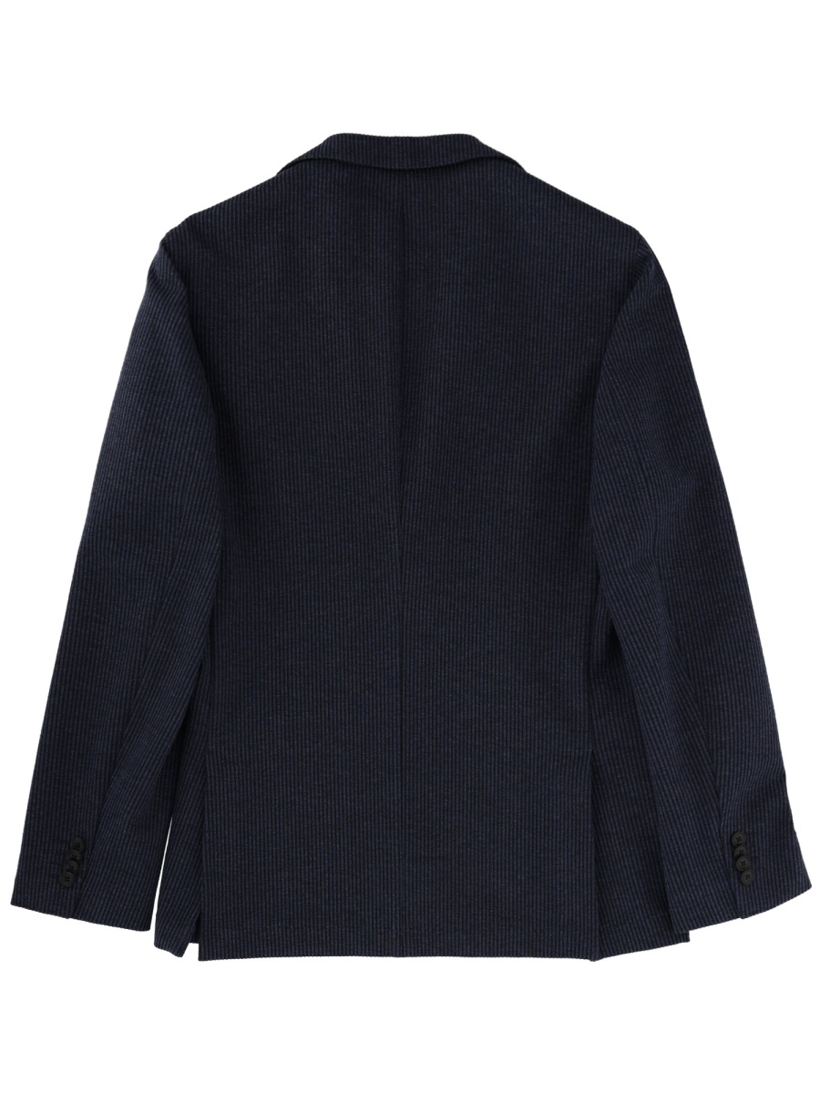 Boss Hanry Cotton Blend Pinstripe Jacket Zwart