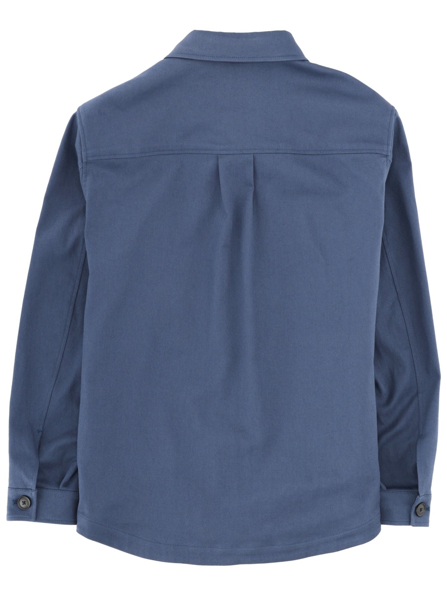 Boss Carper Cotton Blend Comfort Shirt Blauw