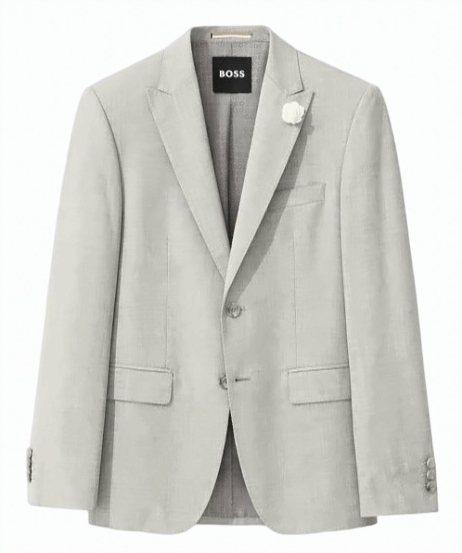 Boss H Huge Peak Lapel Jacket Grijs