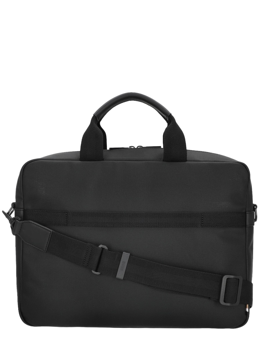 Boss Refined Rectangular Matte Finish Bag Zwart
