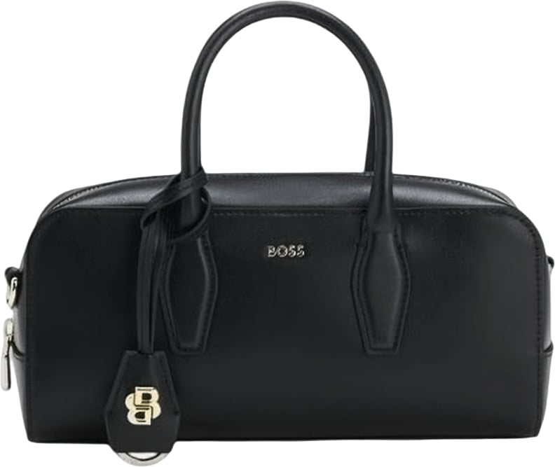 Boss Numah Bowling Leather Hobo Bag Zwart