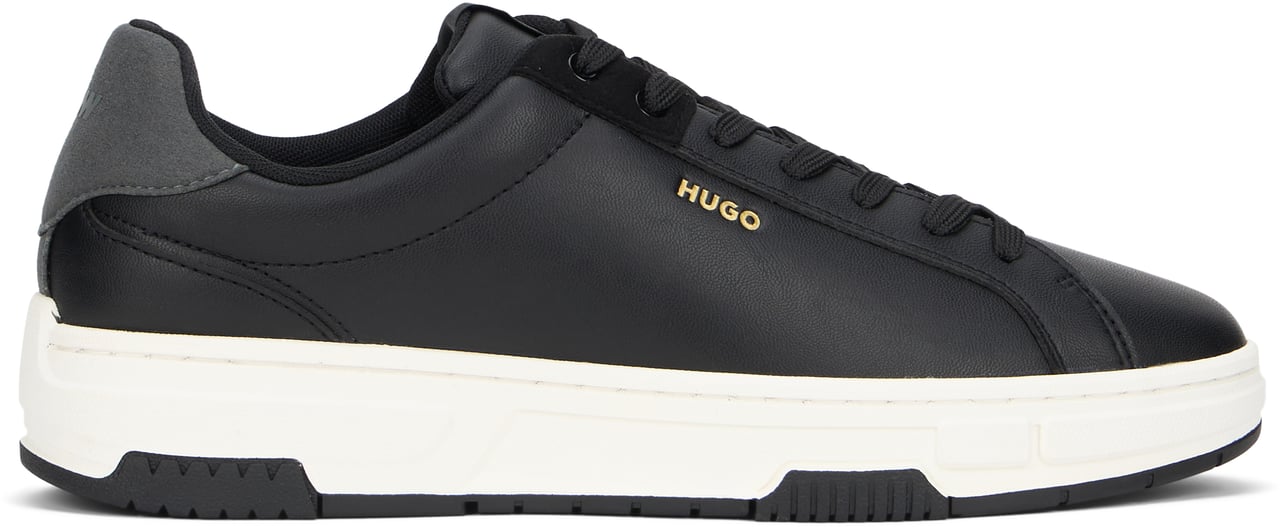 Boss Sneakers in eco-leather Zwart