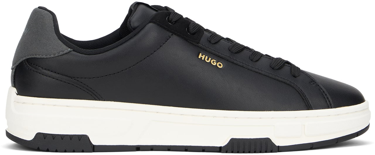 Boss Sneakers in eco-leather Zwart