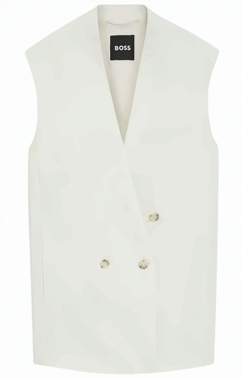 Boss Jawikiri Mandarin Collar Double Breasted Shirt Wit