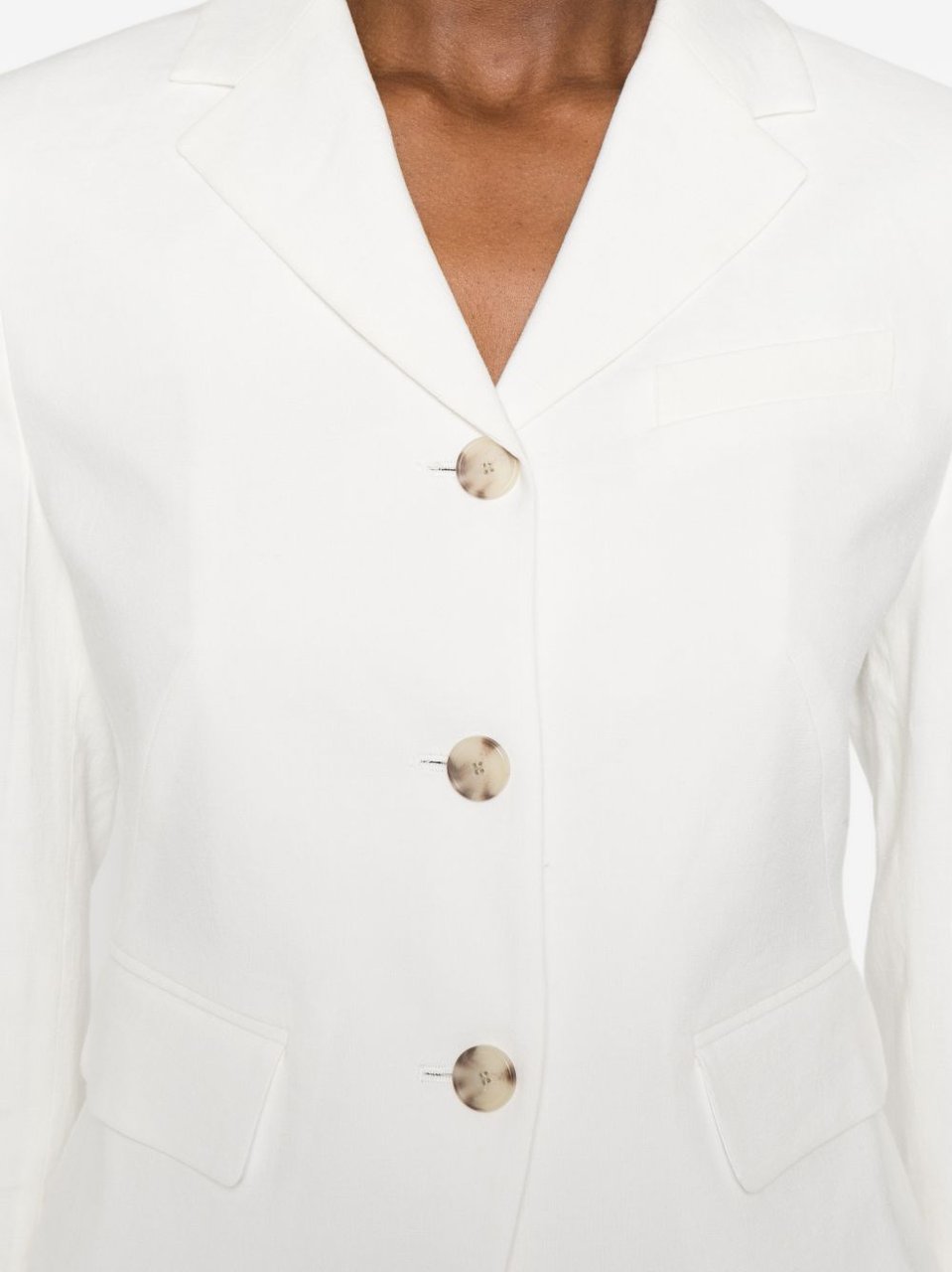 Boss Cropped Tailored Structured Blazer Wit