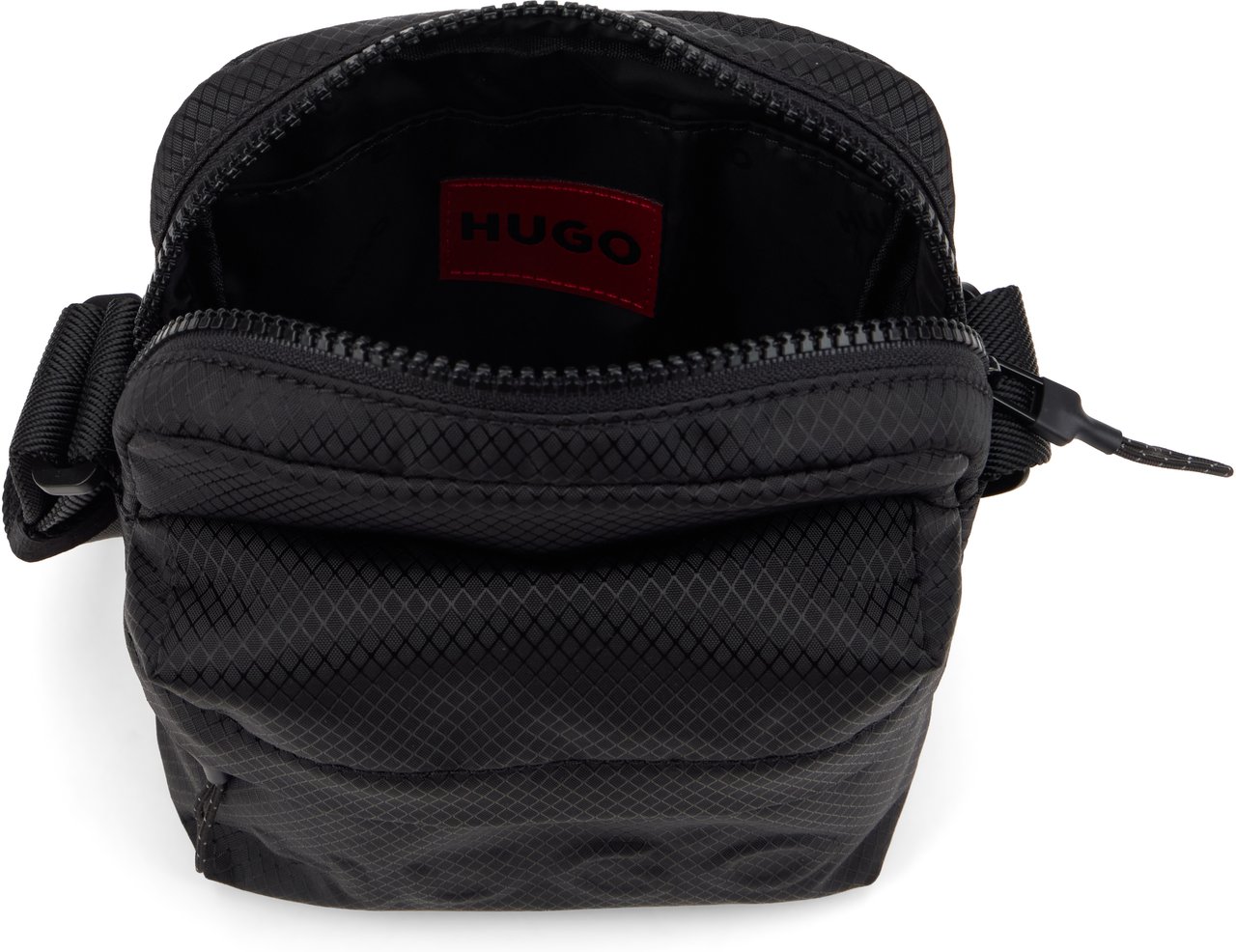 Boss Shoulder bag in technical fabric Zwart