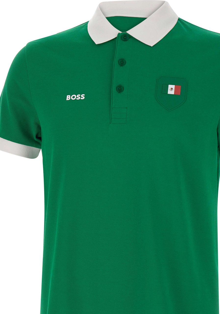 Boss T-Shirts And Polos Green Groen