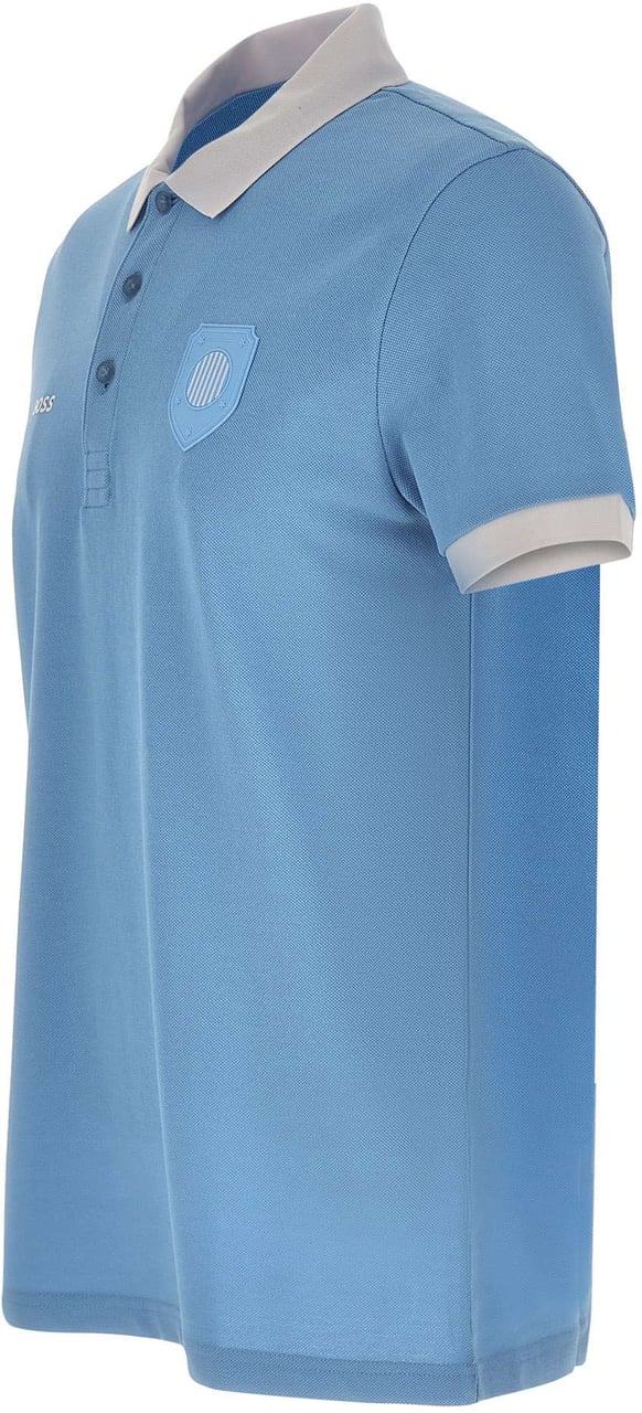 Boss T-Shirts And Polos Light Blue Lichtblauw