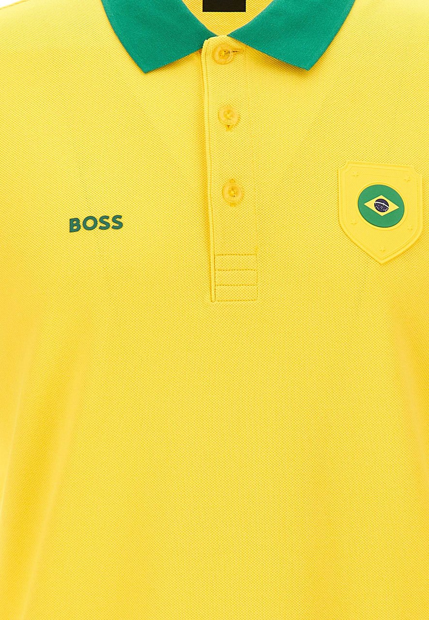 Boss T-Shirts And Polos Yellow Geel