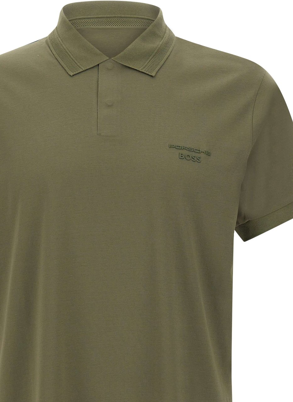 Boss T-Shirts And Polos Green Donkergroen