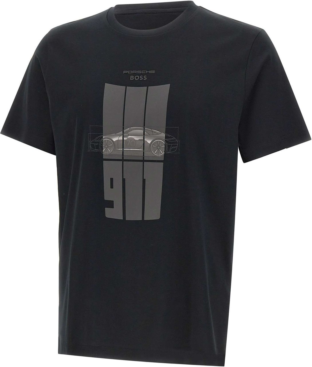 Boss T-Shirts And Polos Black Zwart