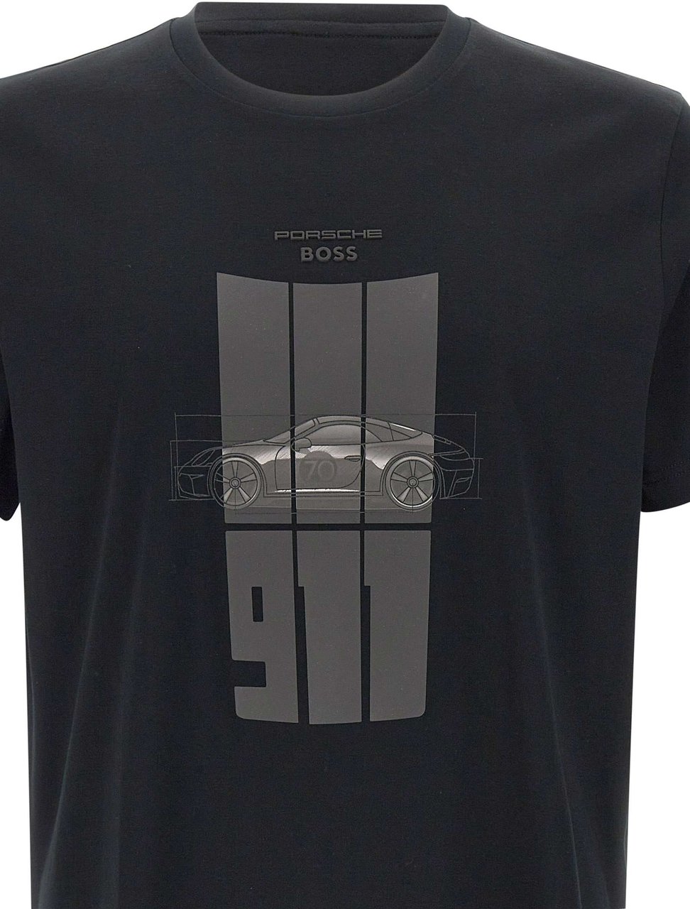 Boss T-Shirts And Polos Black Zwart