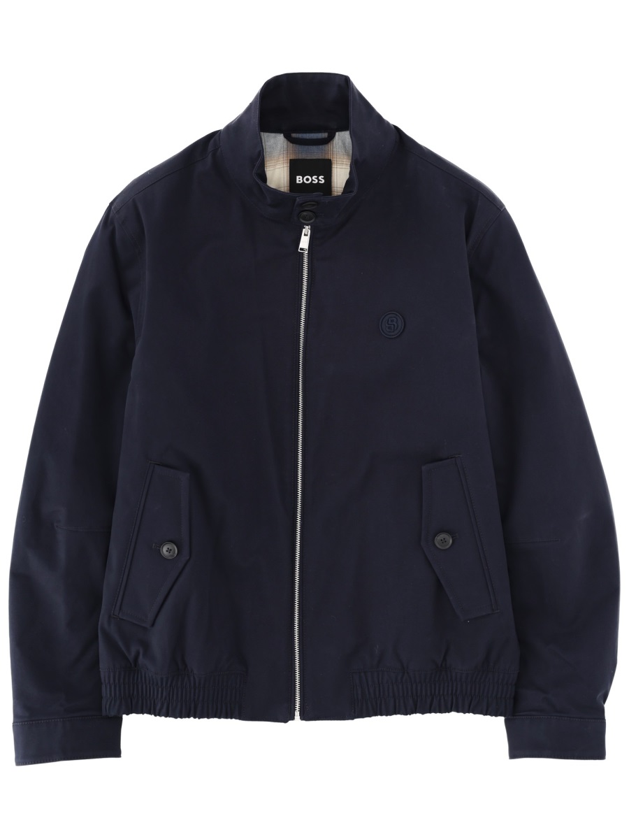 Boss Dark Navy H-Coiner Jacket Zwart
