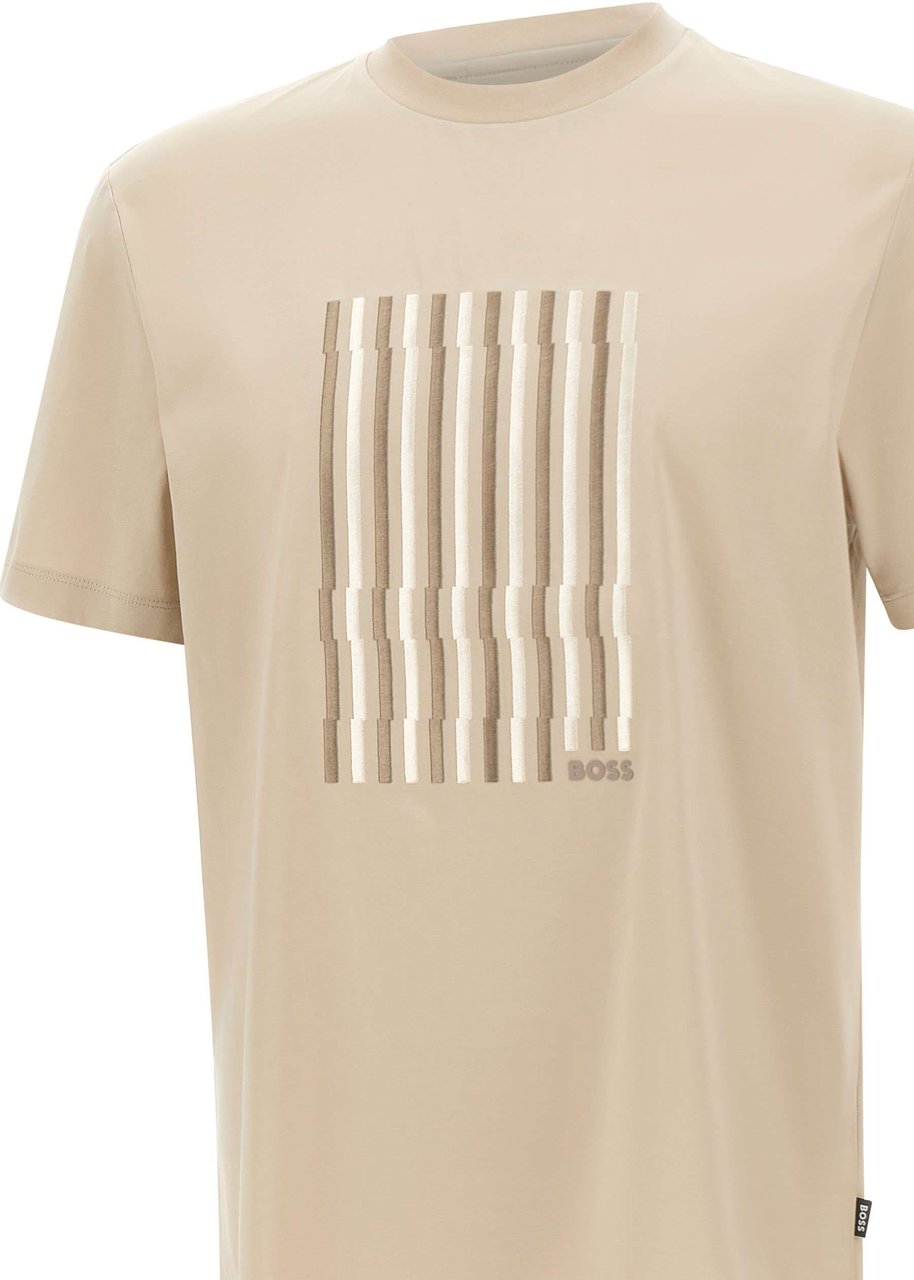 Boss T-Shirts And Polos Beige Beige