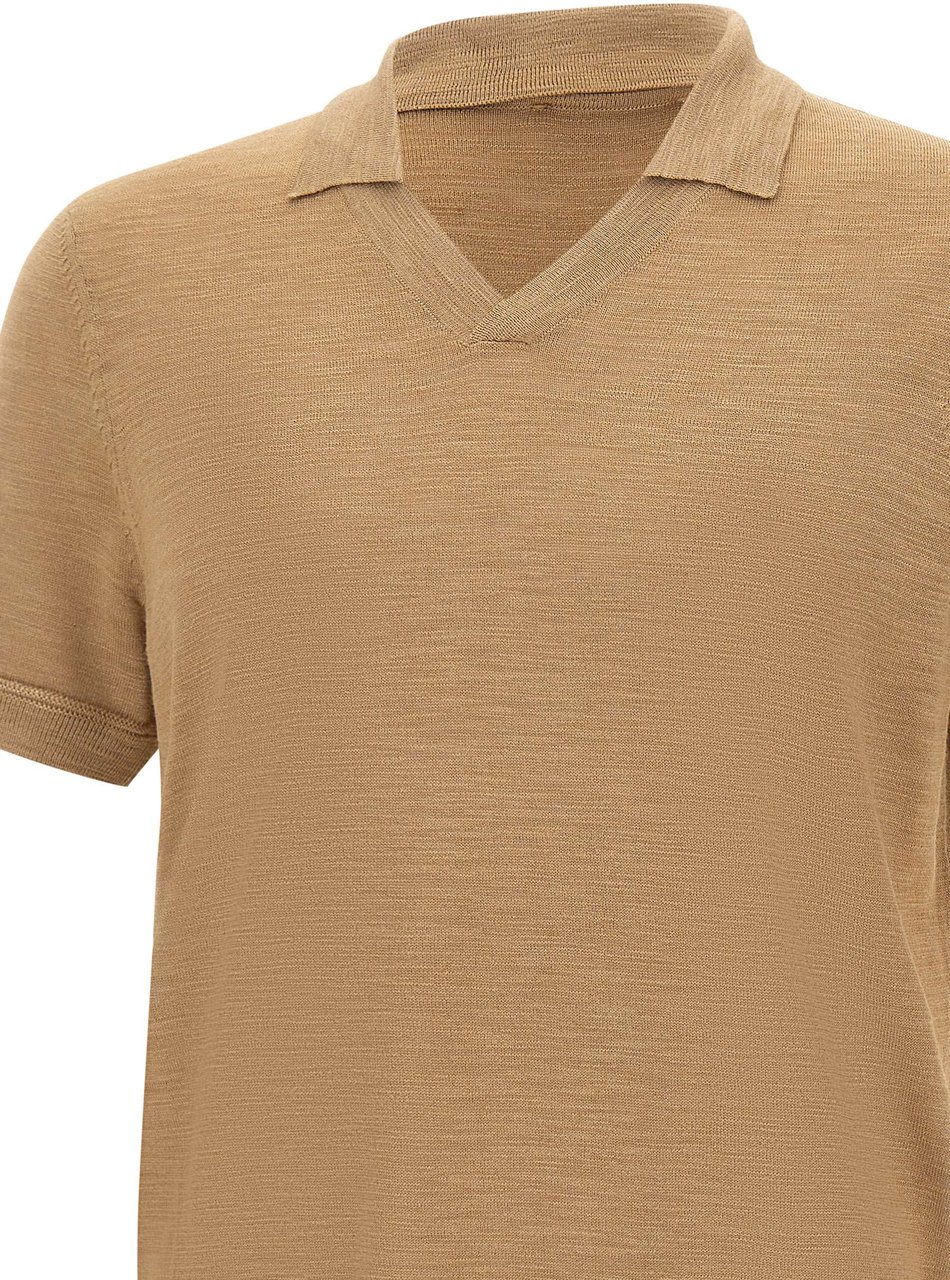 Boss T-Shirts And Polos Beige Beige